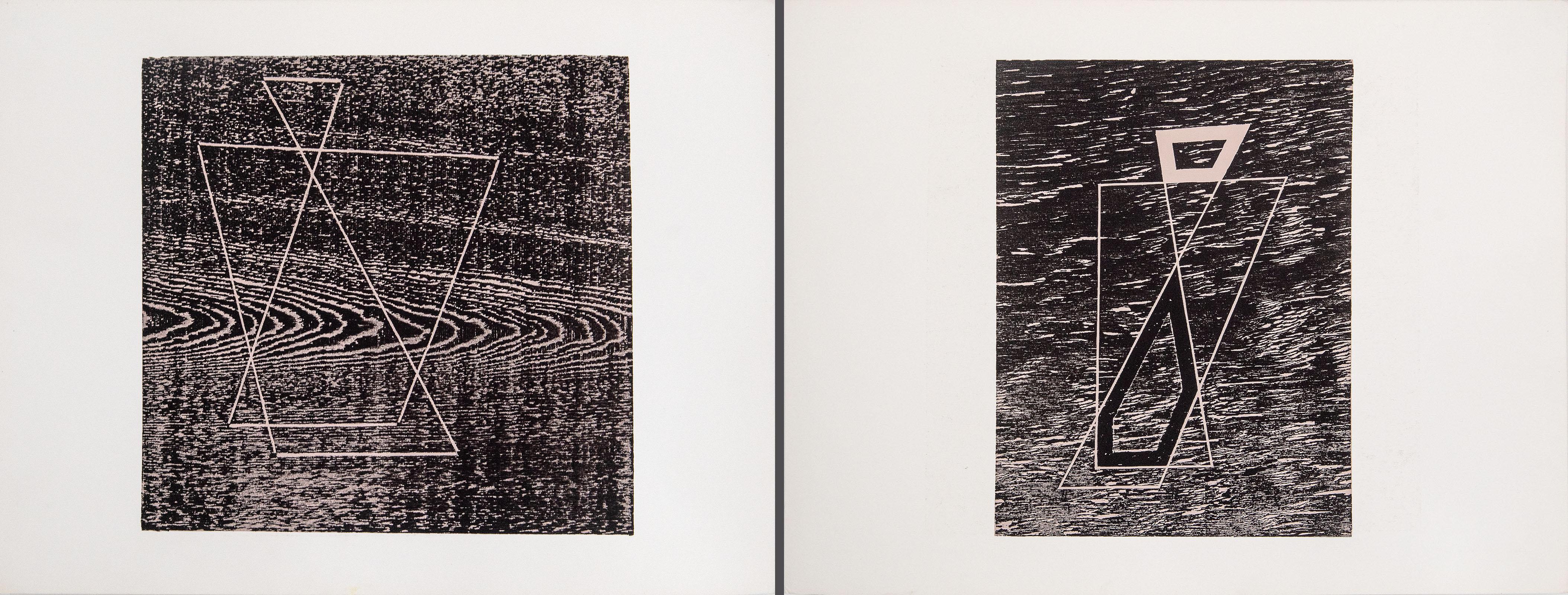 Josef Albers Abstract Print – Formulation: Artikulation. Folio aus 2 Drucken