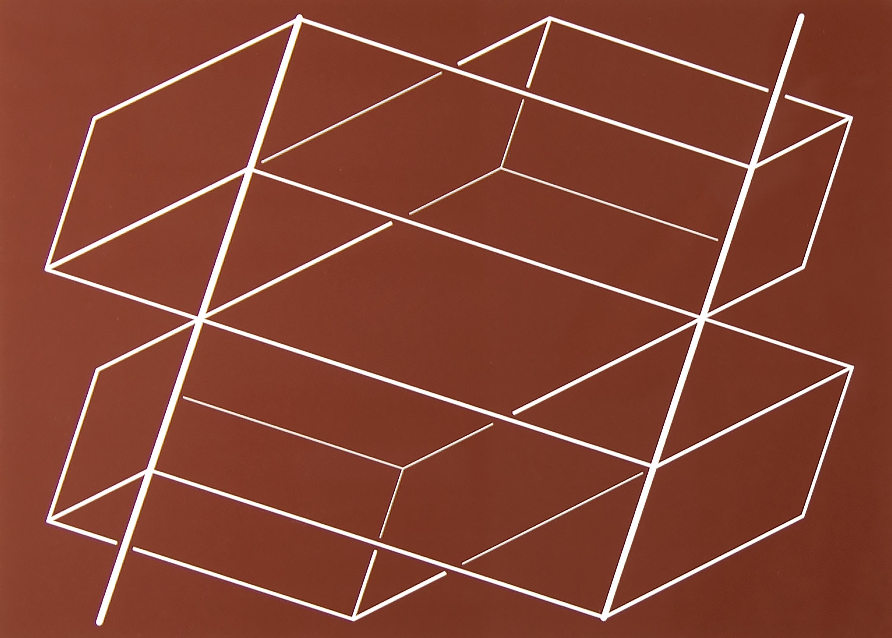 Sans titre de la formulation : Articulation - Marron Abstract Print par Josef Albers