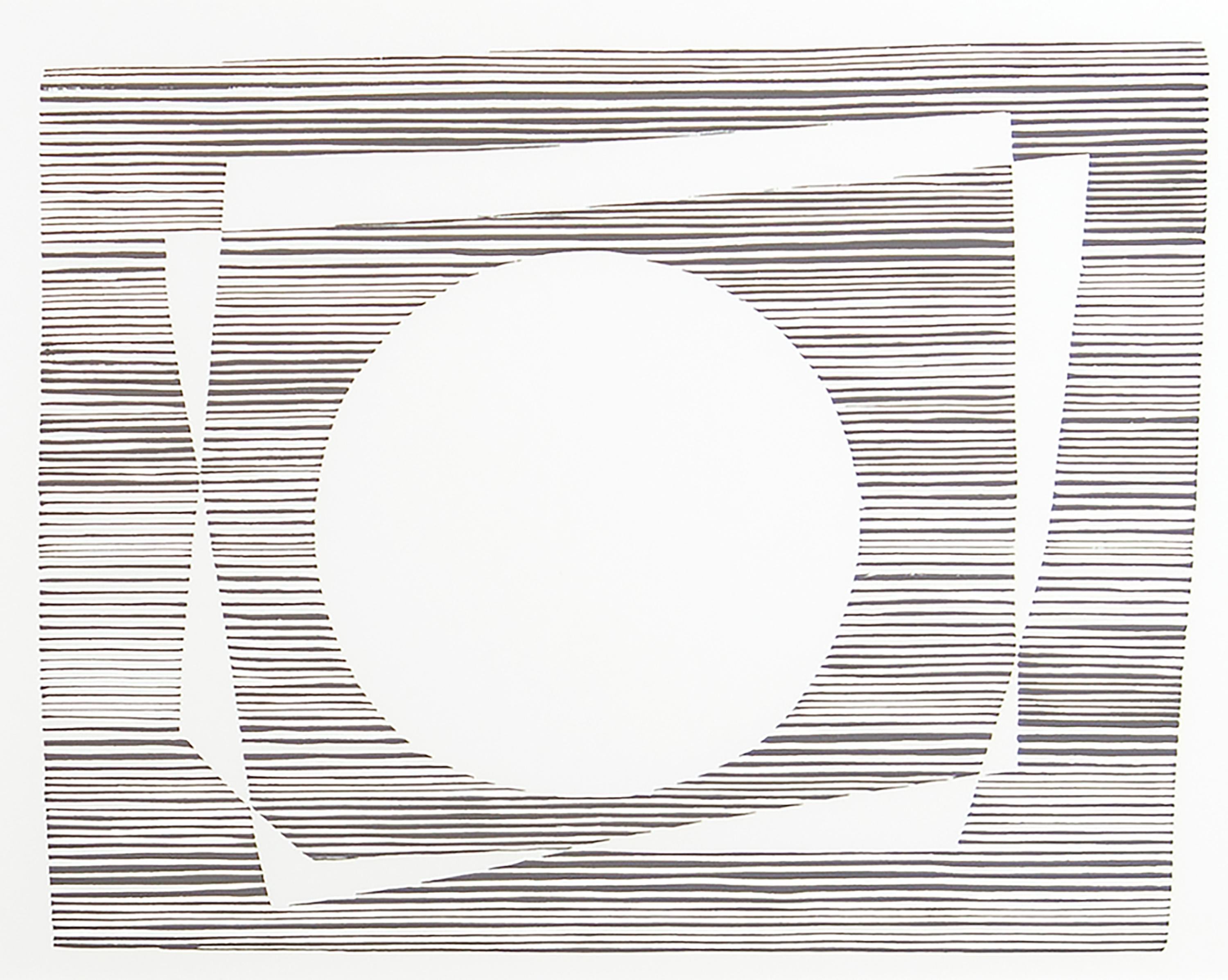 Ohne Titel aus der Formel: Articulation (Grau), Abstract Print, von Josef Albers