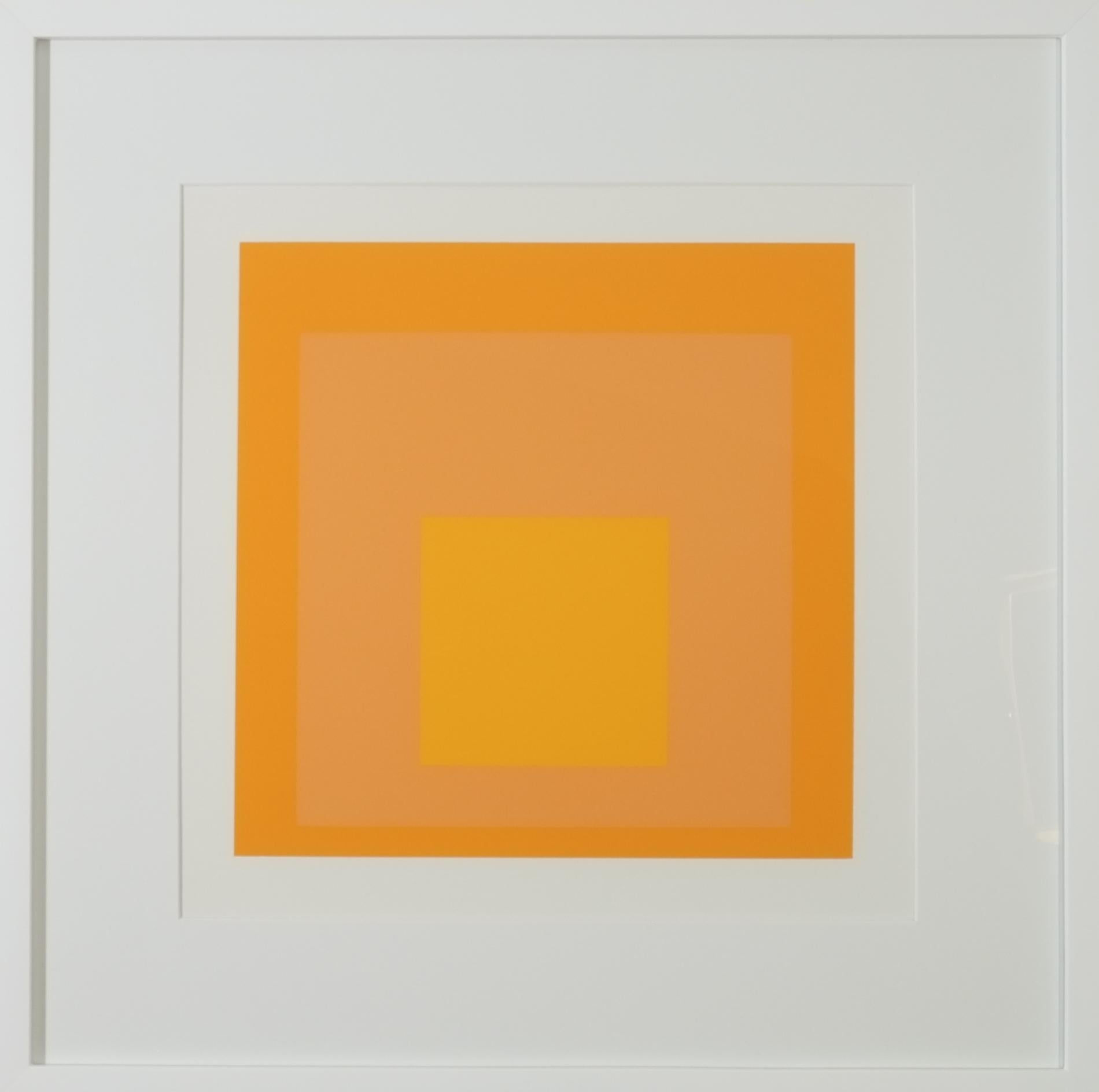 Josef Albers Abstract Print – Hommage an den Platz: PII-F17