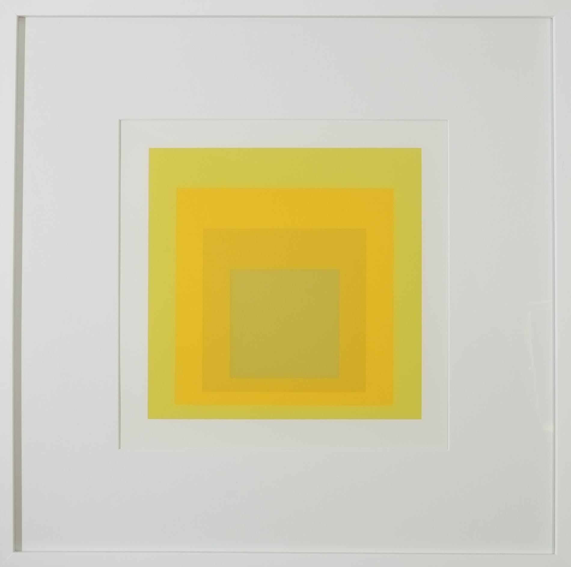 Josef Albers Abstract Print – Hommage an den Platz