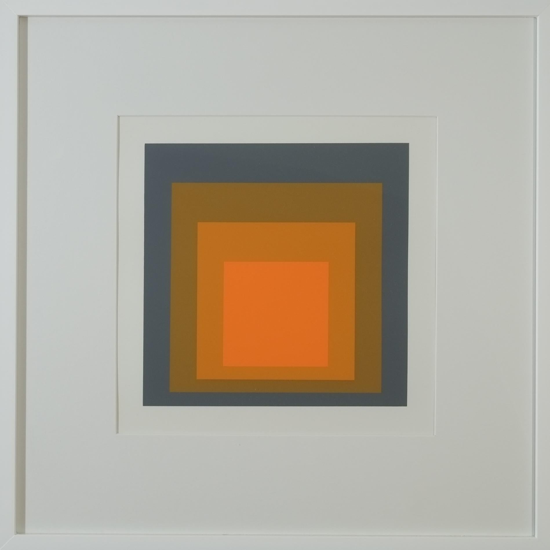 Josef Albers Abstract Print – Hommage an den Platz  PII-F24
