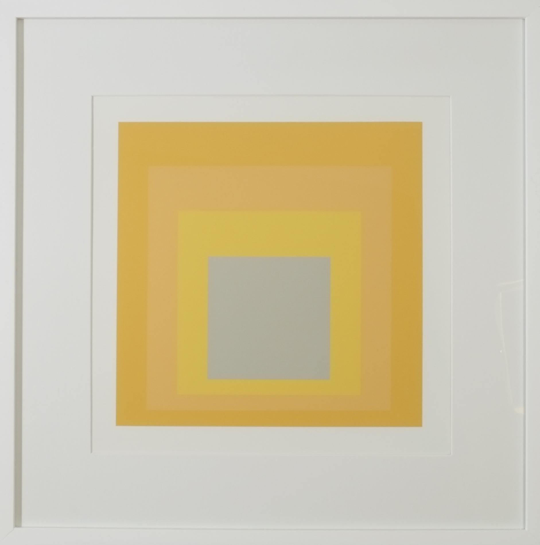 Abstract Print Josef Albers - Hommage à la place carrée PI-F20