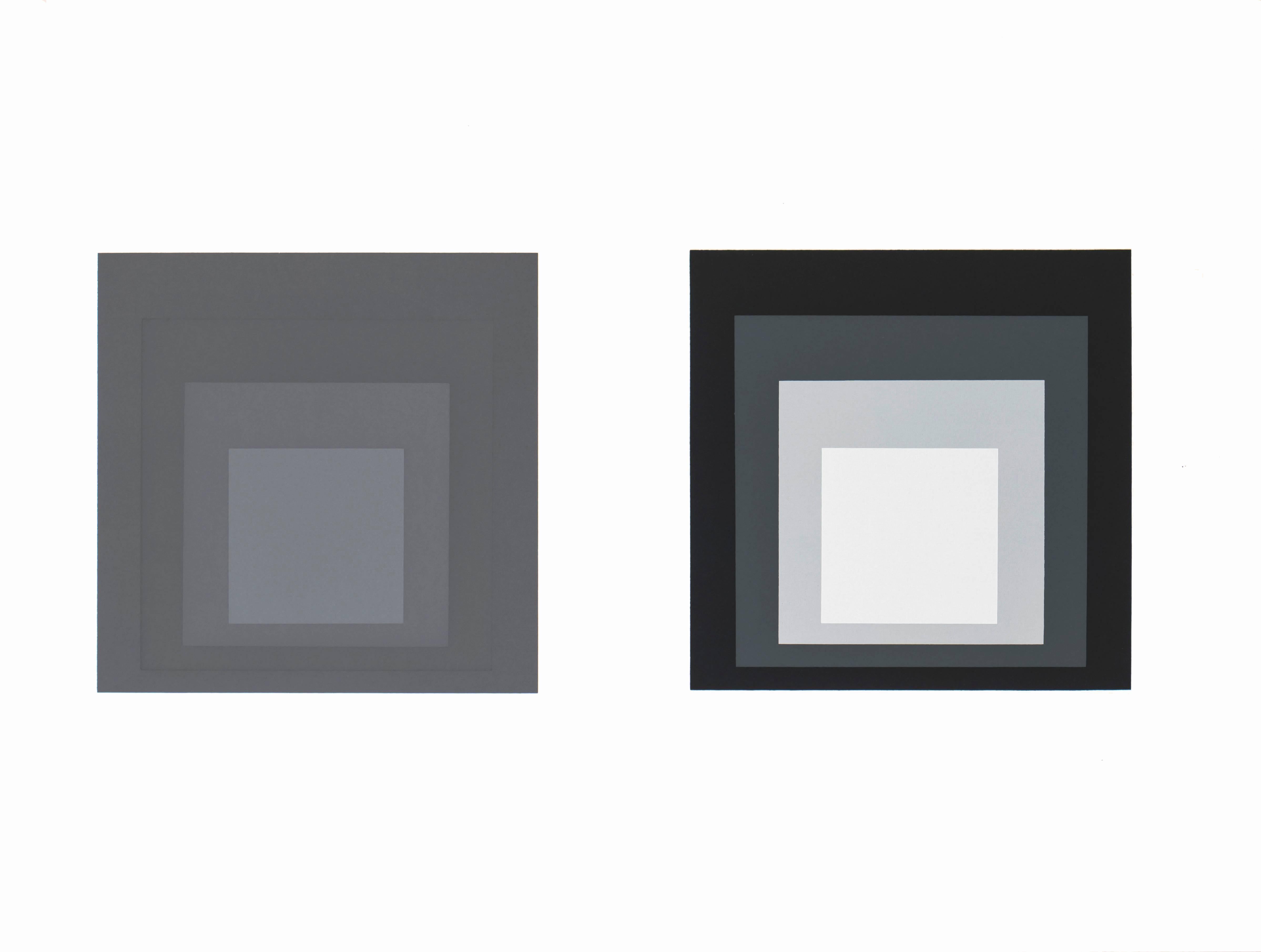 Josef Albers Abstract Print - Formulation : Articulation, Portfolio I, Folder 23 (B) "Homage to the Square"