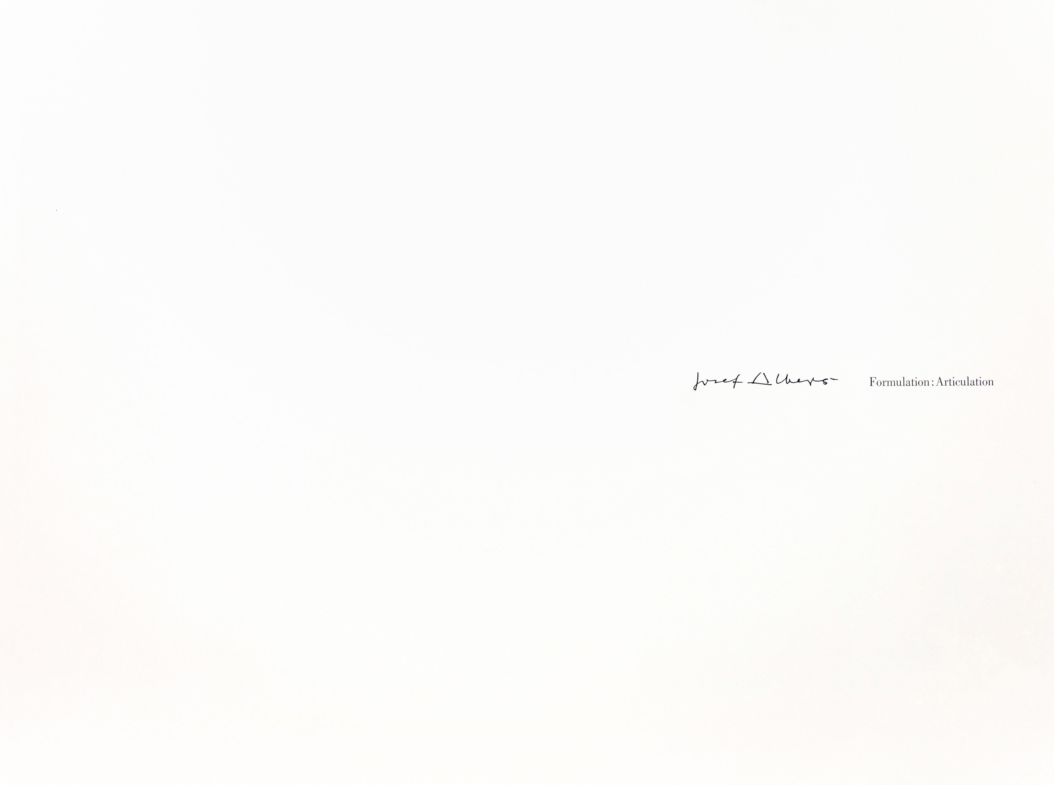 Formulation : Articulation, Portfolio II Folder 1 (B) - Gray Abstract Print by Josef Albers