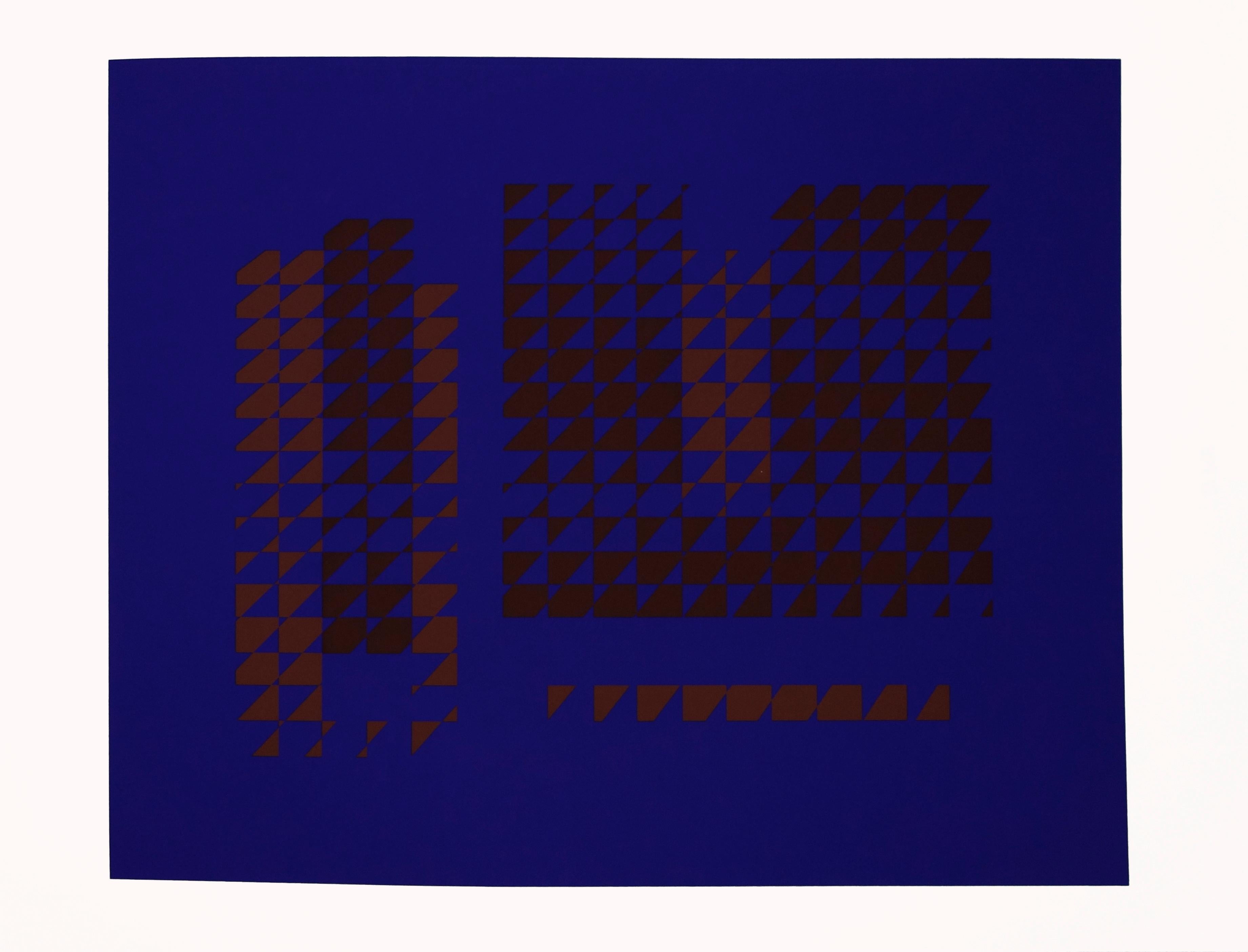 Josef Albers Abstract Print - Formulation : Articulation Portfolio II Folder 15 (B)