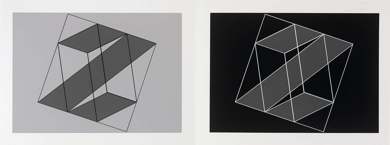 Josef Albers Abstract Print - "Formulation : Articulation, " Portfolio II Folder 16