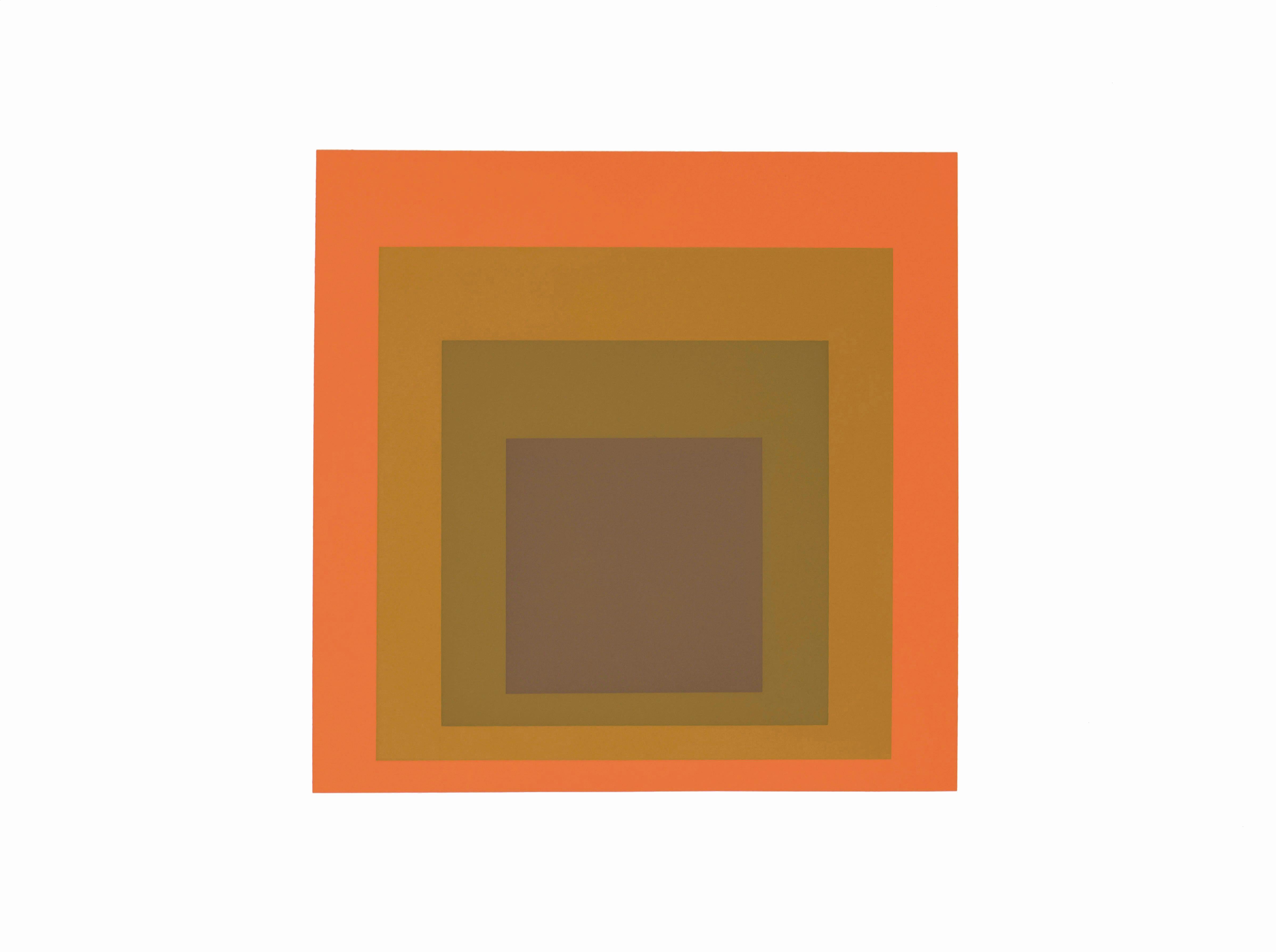 Josef Albers Abstract Print - Formulation : Articulation, Portfolio II,  Folder 19 (B) "Homage to the Square"
