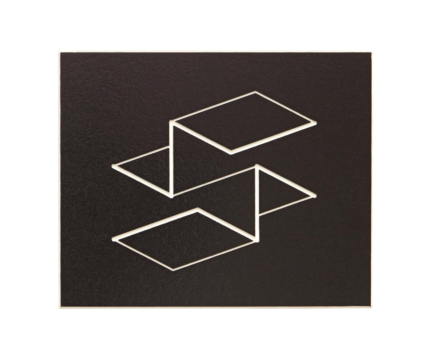 from "Structural Constellations" - Abstract, engraving, geometric, black, white