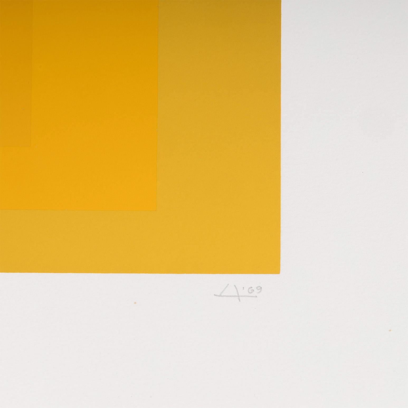Garden Yellows - Abstract Print by Josef Albers