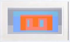 Josef Albers - Geometric Abstract Silkscreen by Josef Albers 1972 Geometric Abstract Silkscreen by Josef Albers 1972