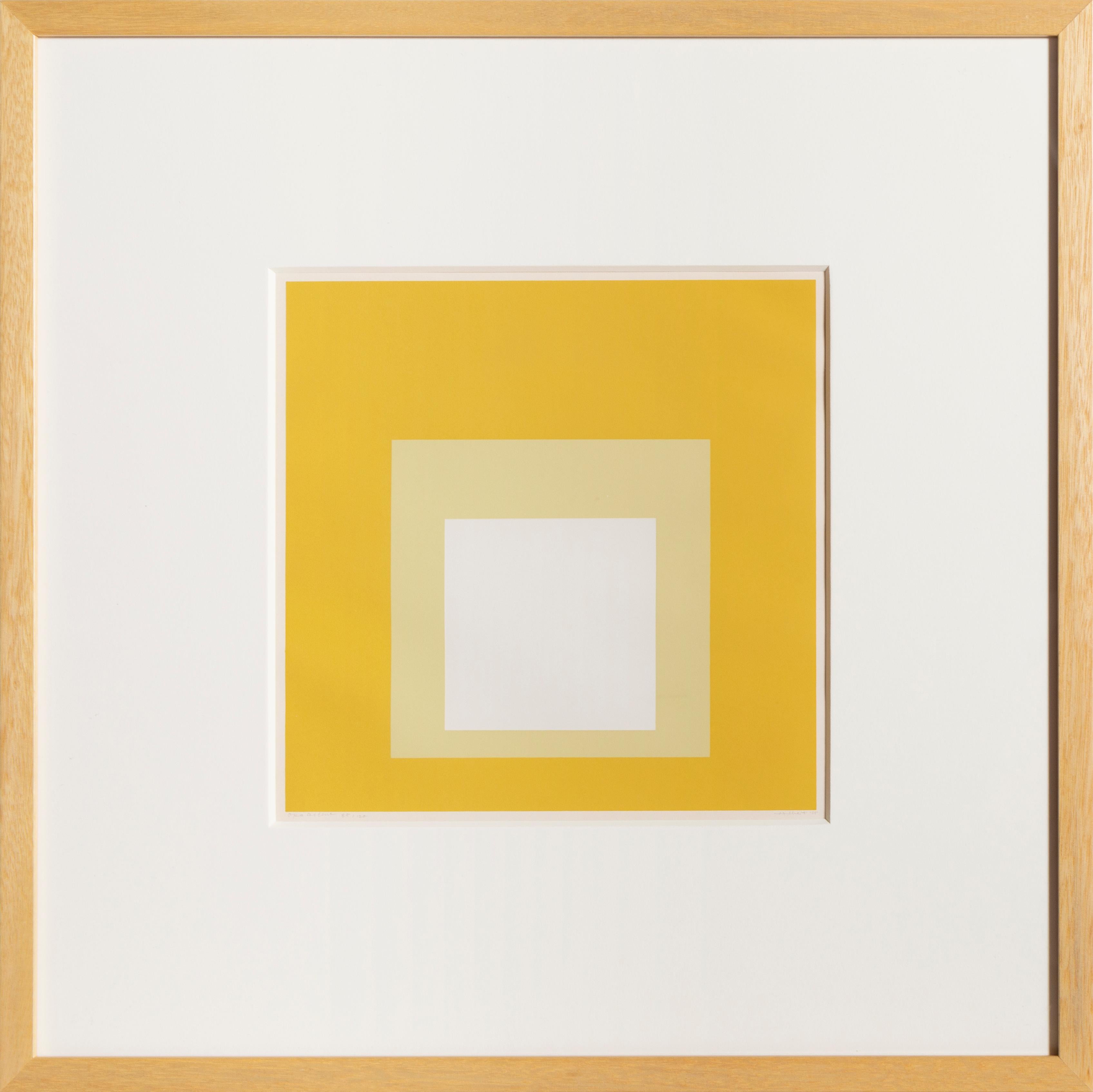 Homage the Square (Opalescent), Silkscreen by Josef Albers 1965 1
