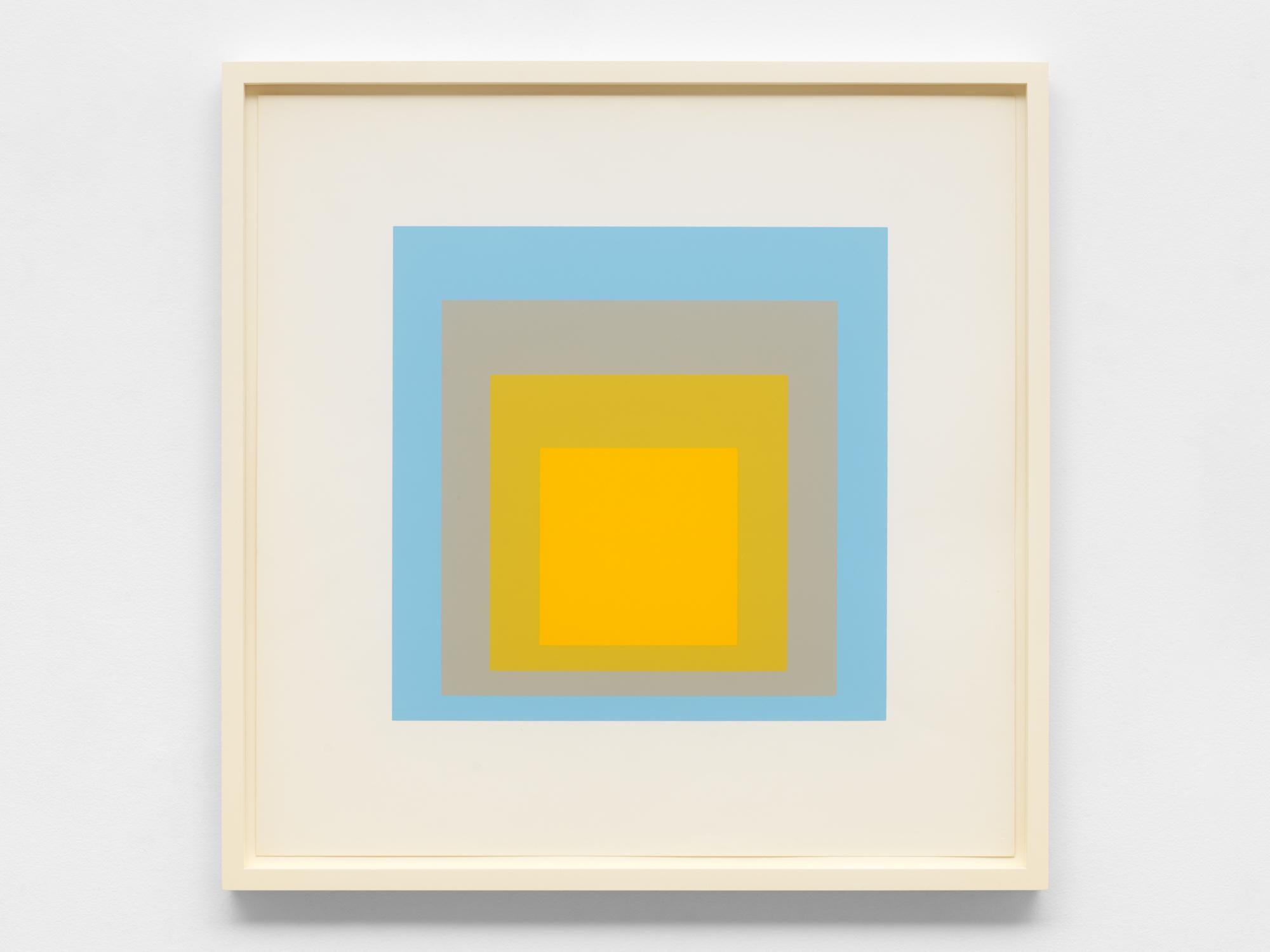 Homage to the Square - Beige Abstract Print by Josef Albers