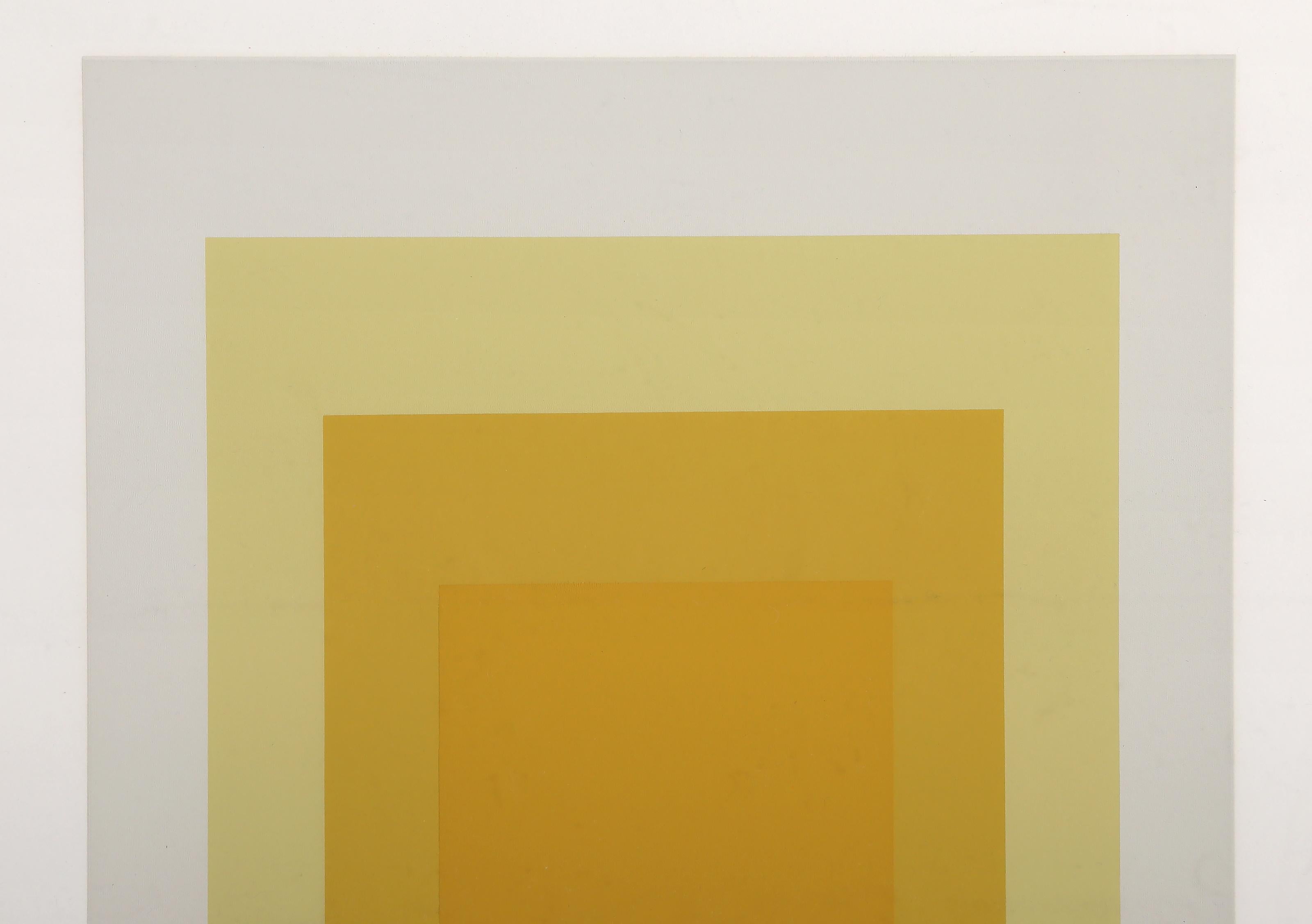 Homage to the Square - Geometric Screenprint by Josef Albers - P2, F8, I2 For Sale 1