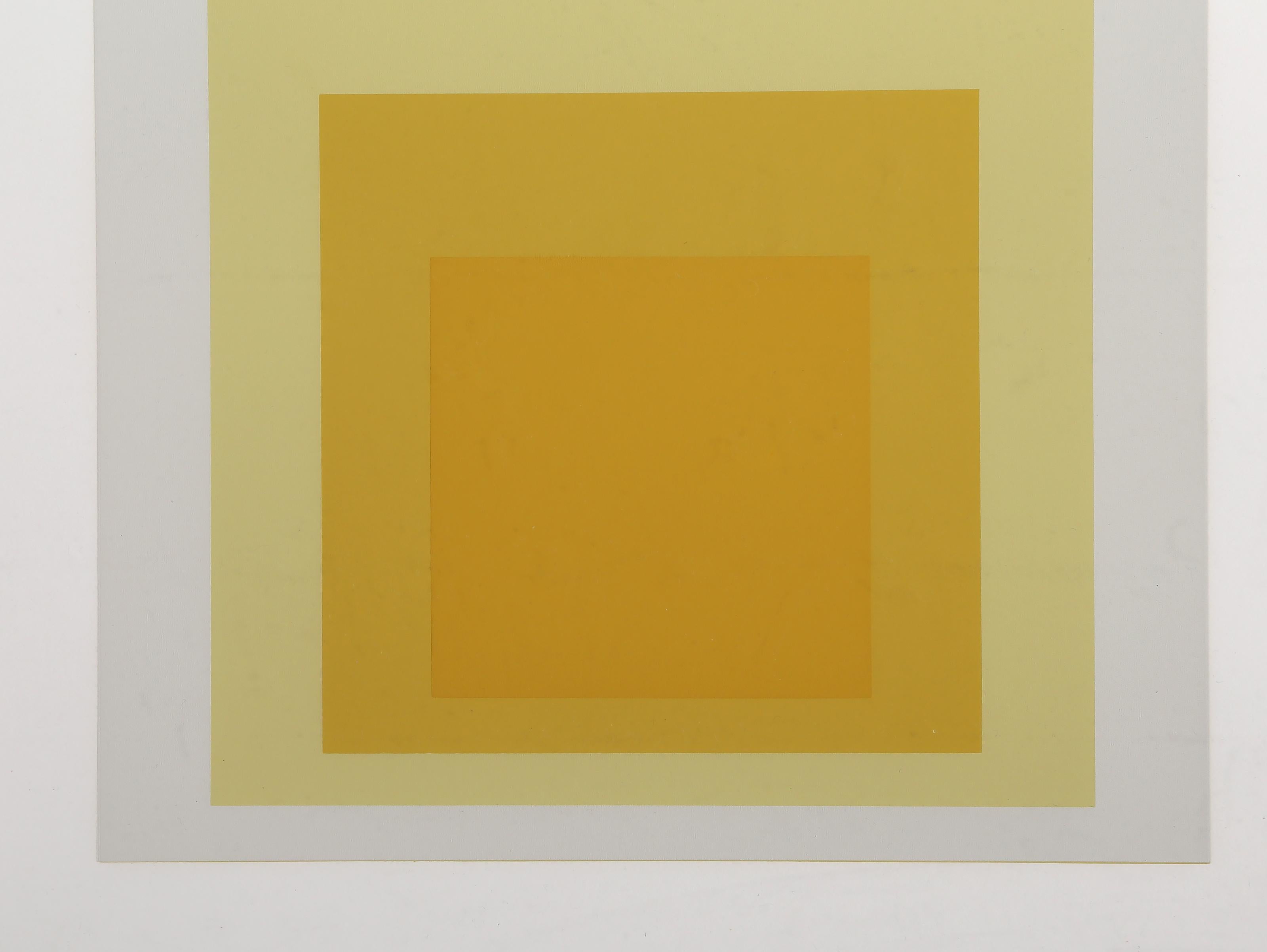 Homage to the Square - Geometric Screenprint by Josef Albers - P2, F8, I2 For Sale 3