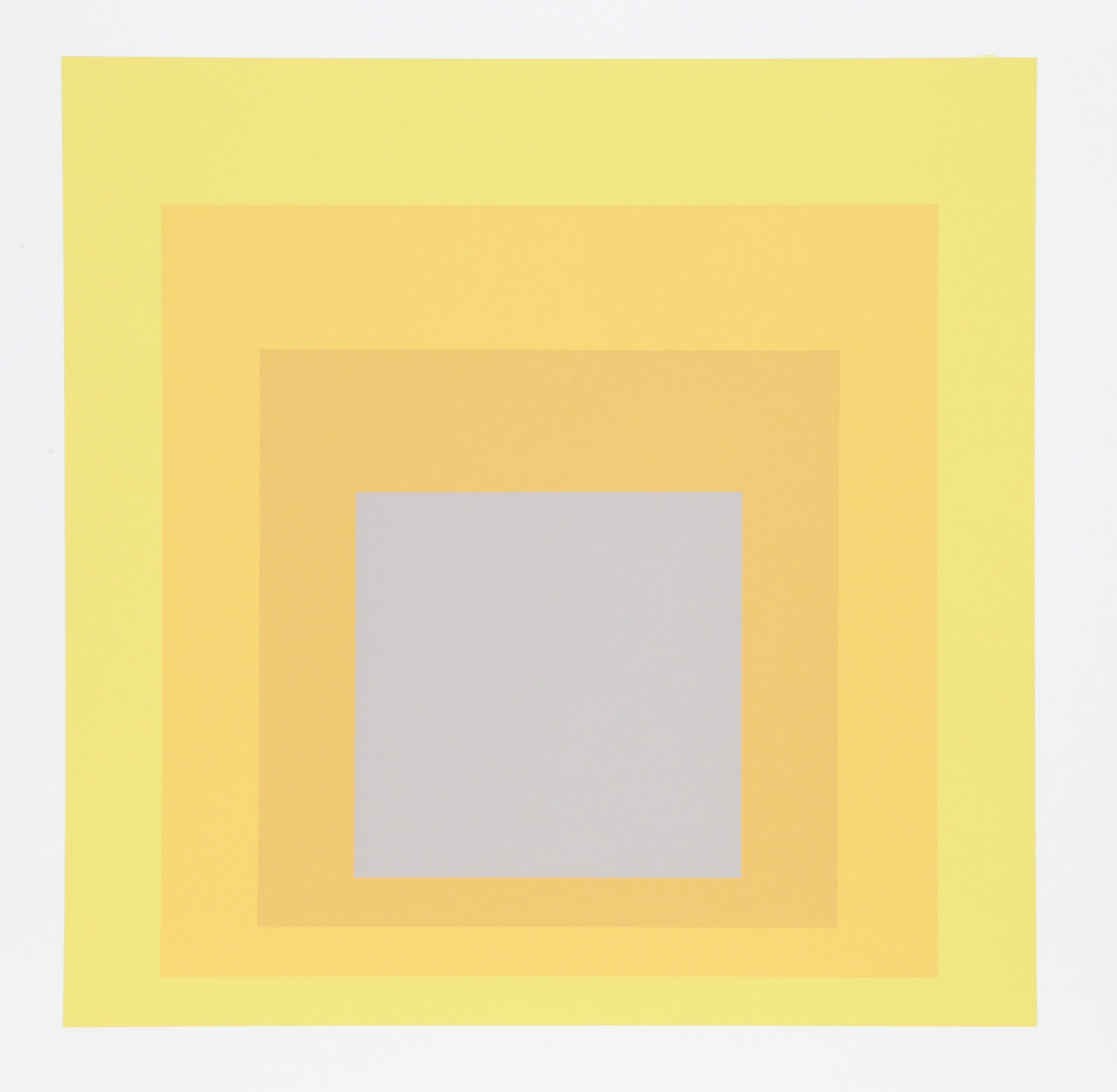 Homage to the Square - P1, F19, I1 - Geometric Screenprint by Josef Albers en venta 1