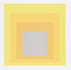 Homage to the Square - P1, F19, I1 - Geometric Screenprint by Josef Albers
