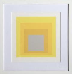 Hommage au carré - P1, F19, I1 - Sérigraphie géométrique de Josef Albers