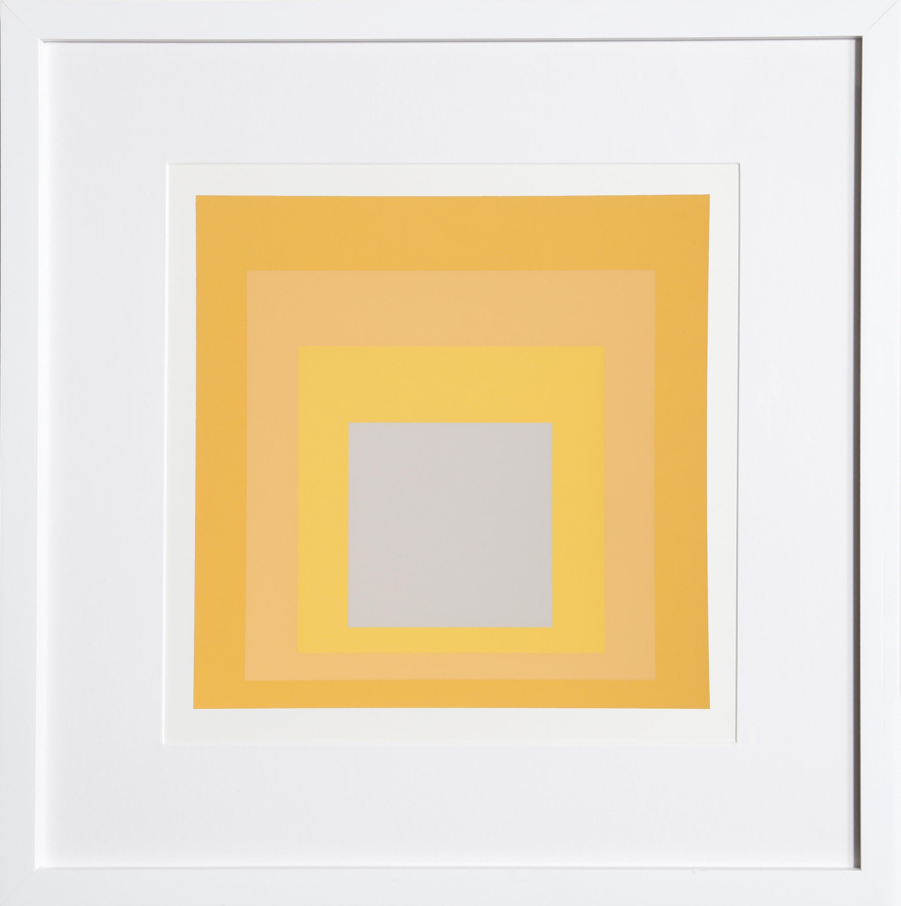 Josef Albers Abstract Print – Hommage an den Platz - P1, F19, I2