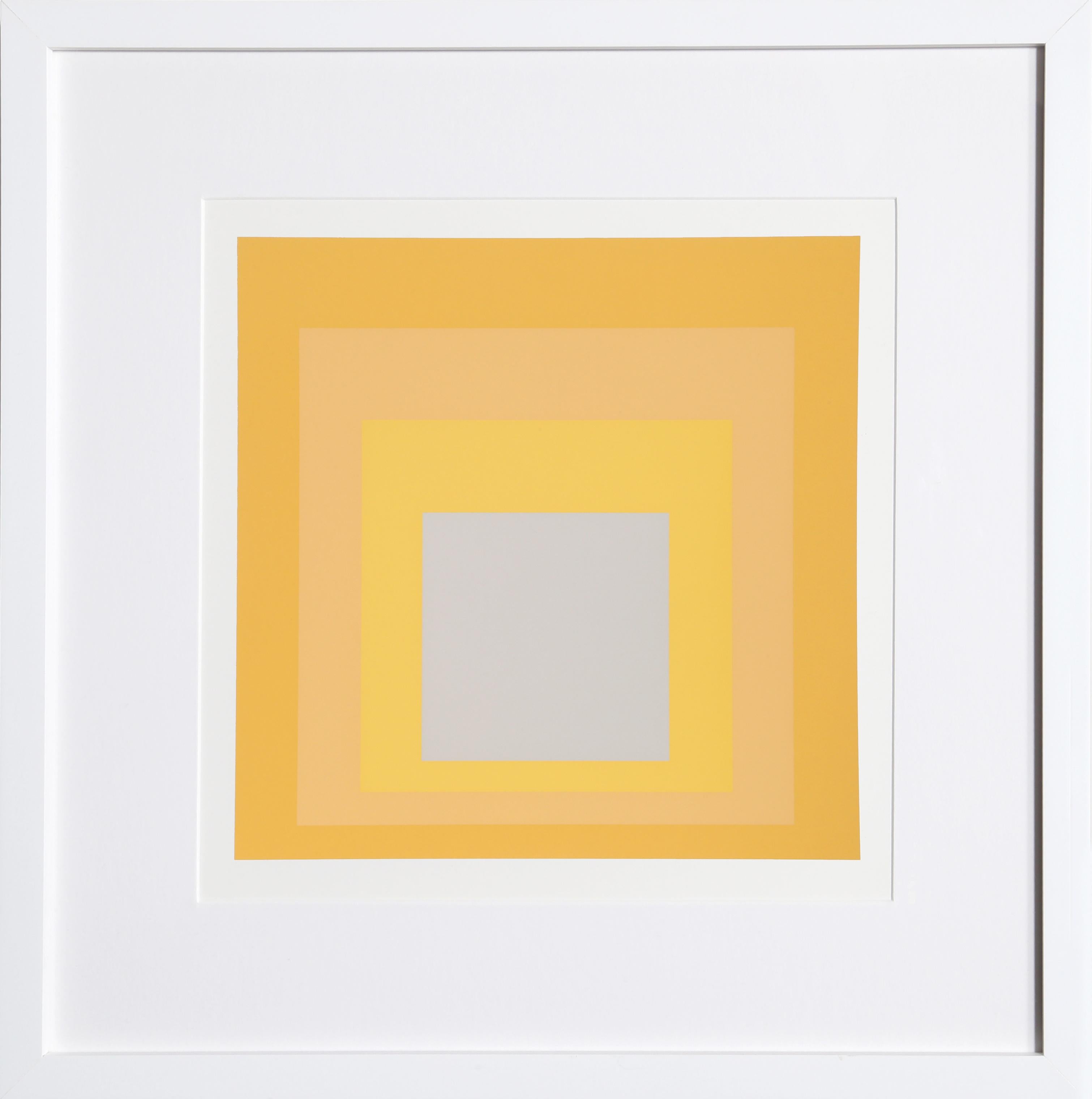 Homage to the Square - P1, F19, I2 - Geometric Screenprint by Josef Albers
