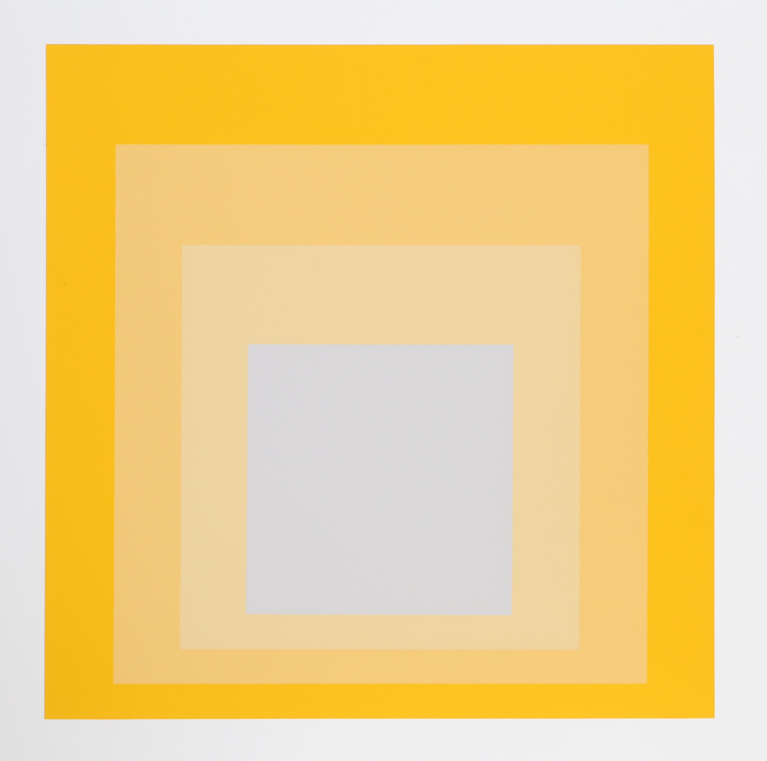 Homage to the Square - P1, F20, I1 - Geometric Screenprint by Josef Albers en venta 1