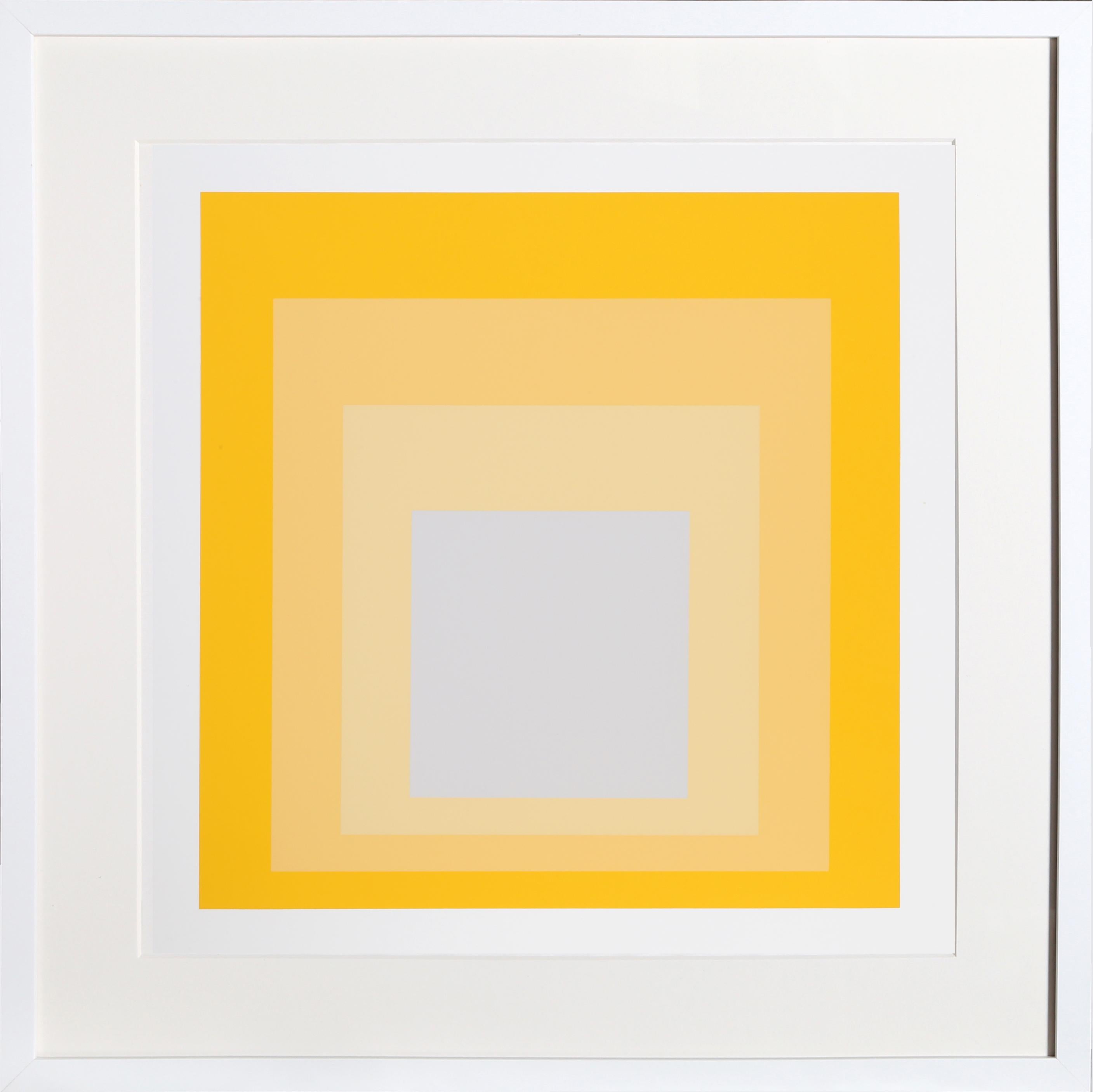 Homage to the Square - P1, F20, I1 - Geometric Screenprint by Josef Albers
