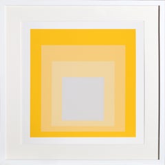 Homage to the Square - P1, F20, I1 - Geometric Screenprint by Josef Albers