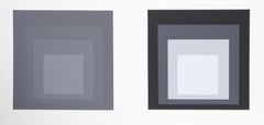 Homage to the Square -  P1, F23, I2 - Geometric Screenprint by Josef Albers
