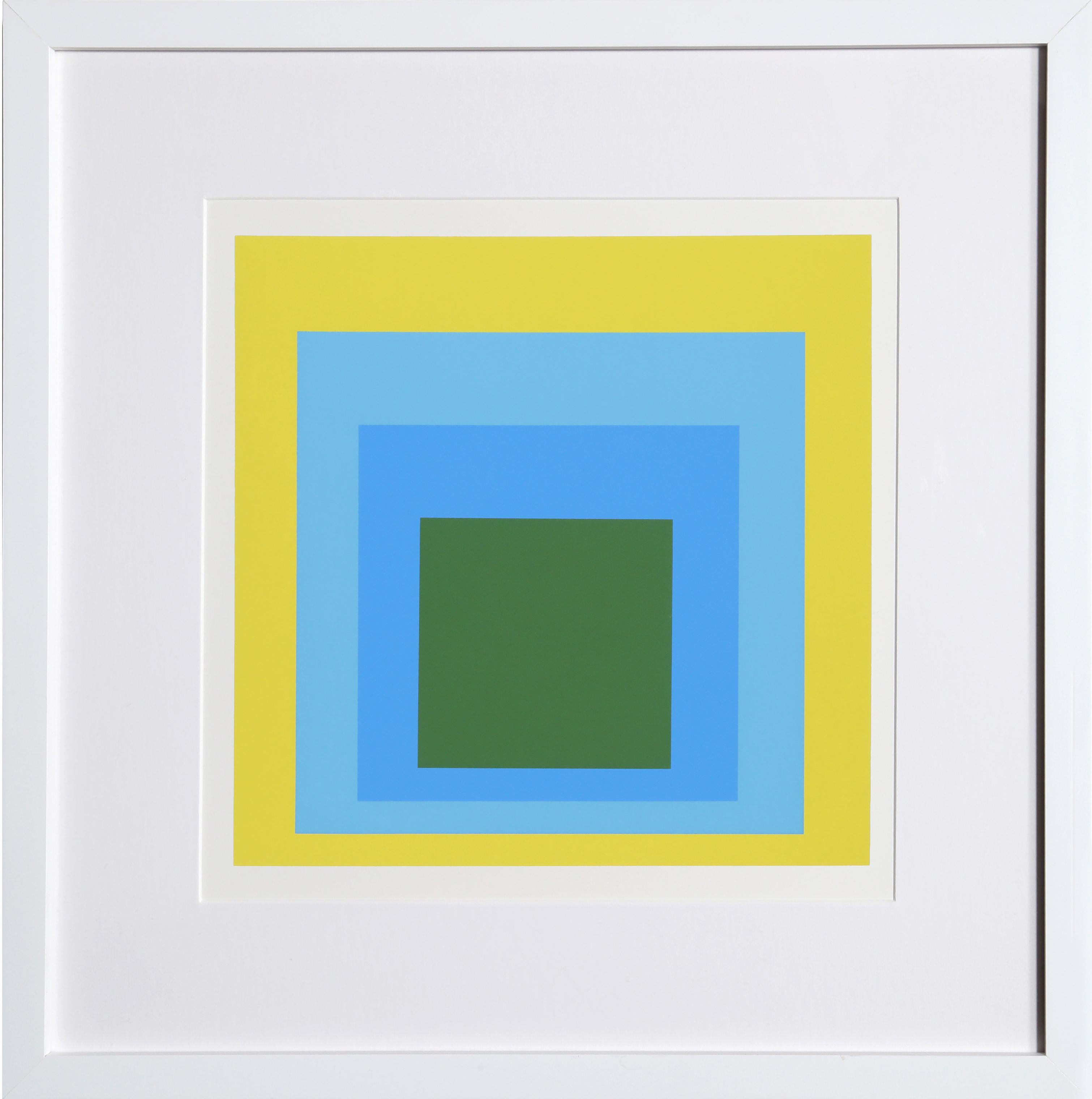 Abstract Print Josef Albers - Hommage au carré - P1, F5, I1