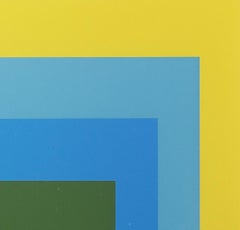 Homage to the Square - P1, F5, I1, Geometric Screenprint by Josef Albers