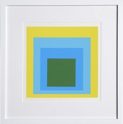 Homage to the Square - P1, F5, I1, Geometric Screenprint by Josef Albers