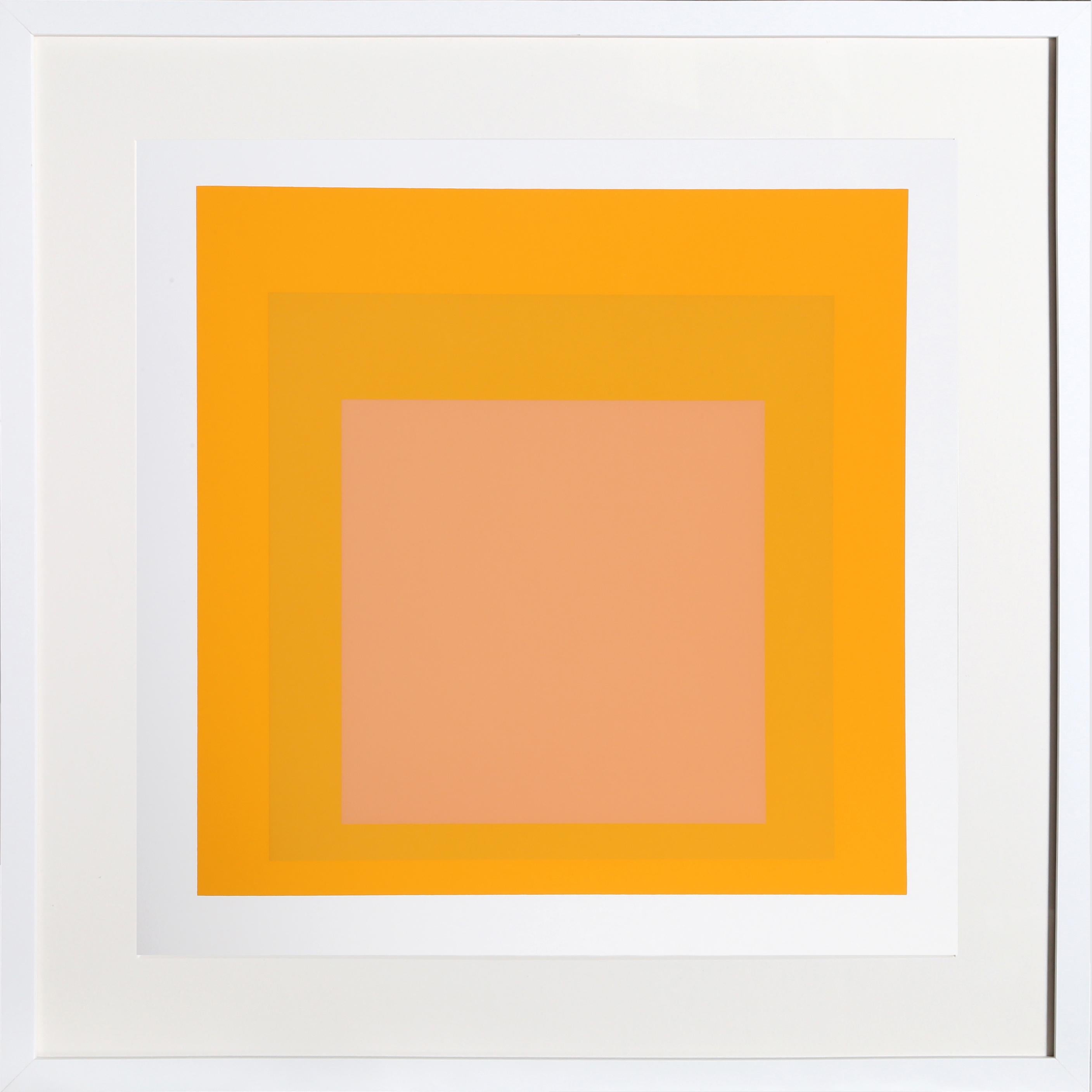 Josef Albers Abstract Print – Hommage an den Platz - P1, F15, I2