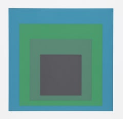 Homage to the Square - P2, F14, I1 - Geometric Screenprint by Josef Albers
