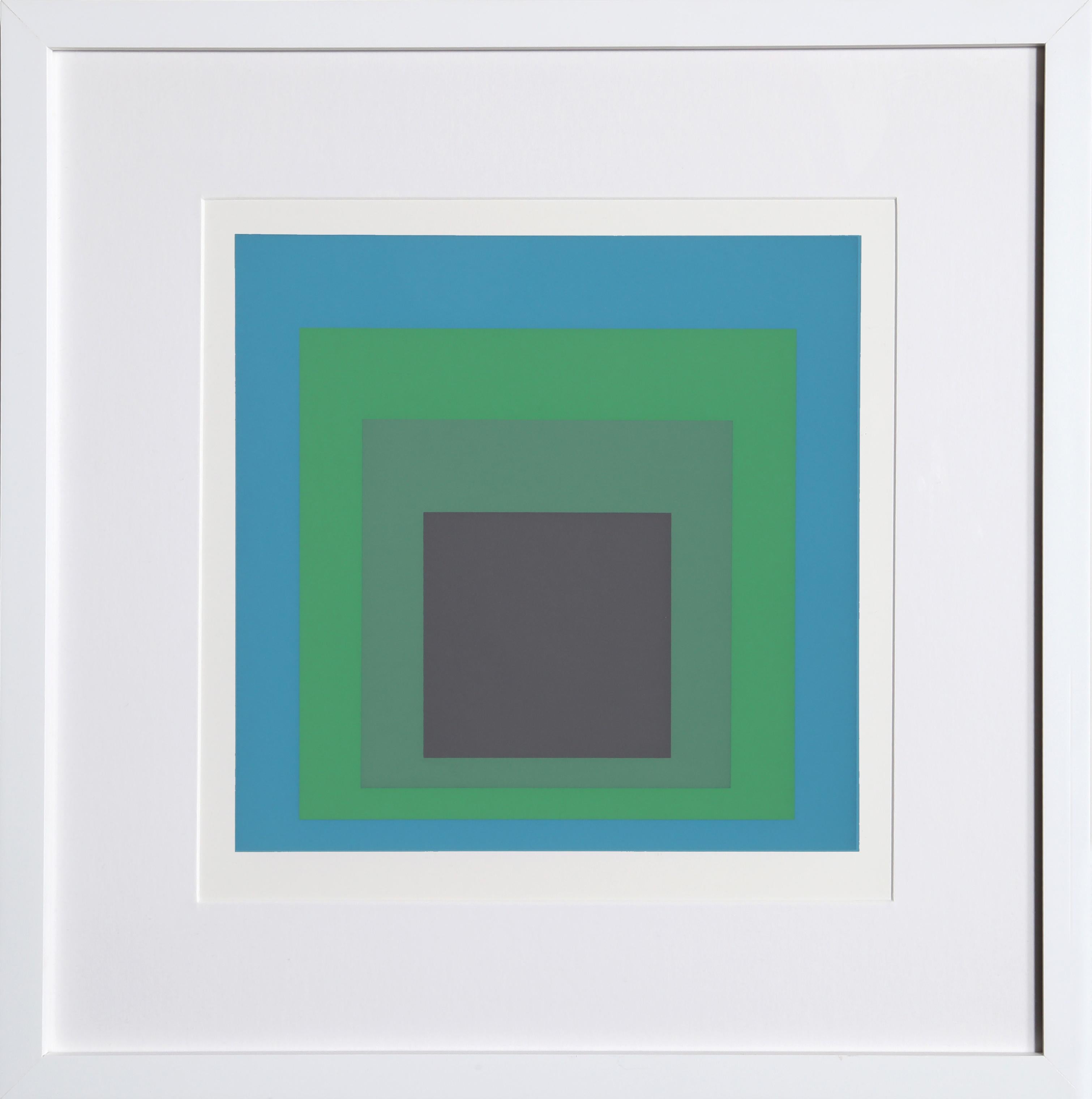 Homage to the Square - P2, F14, I1 - Geometric Screenprint by Josef Albers