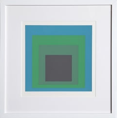 Homage to the Square - P2, F14, I1 - Geometric Screenprint by Josef Albers