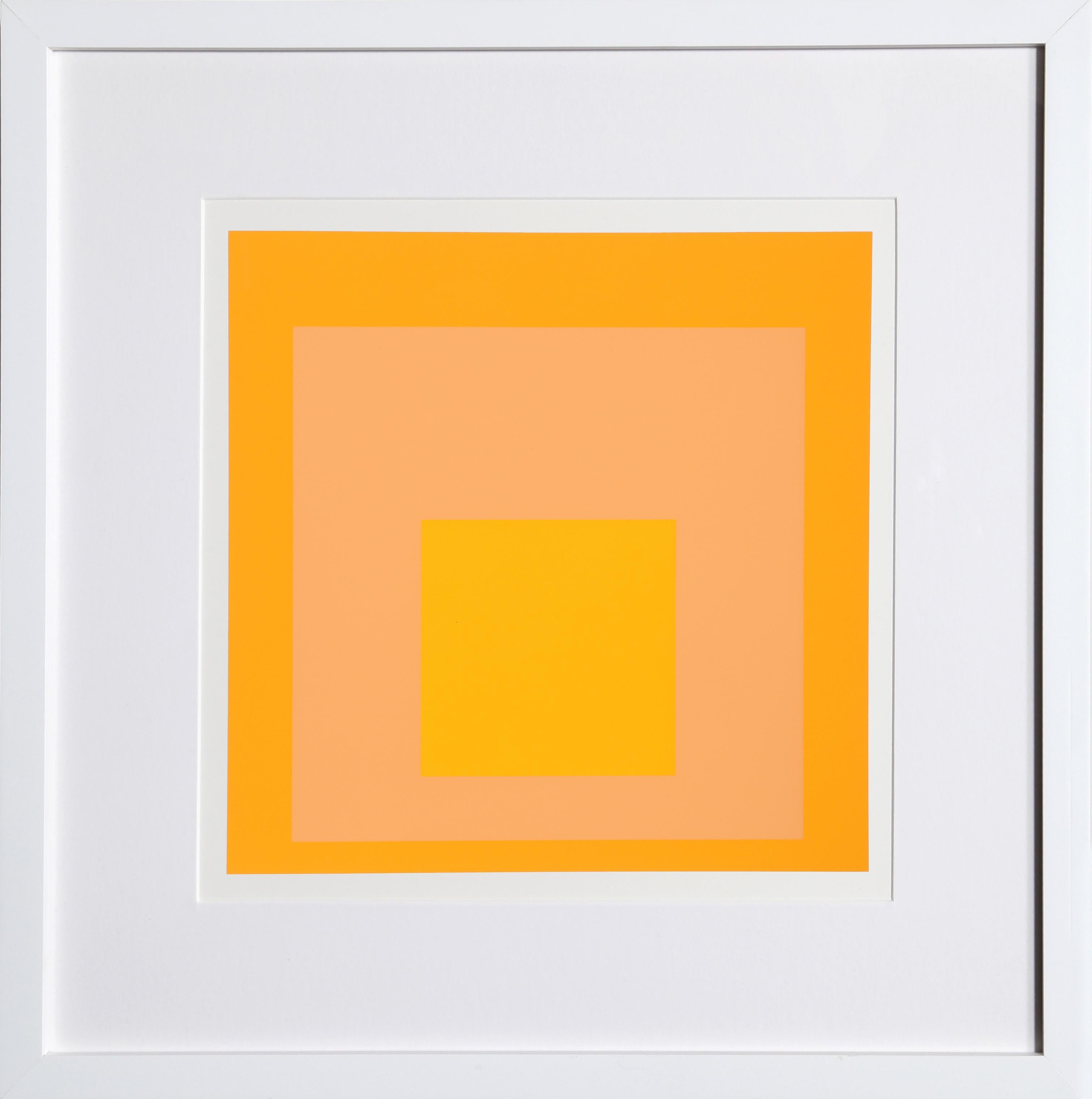 Homage to the Square - P2, F17, I2 - Geometric Screenprint by Josef Albers