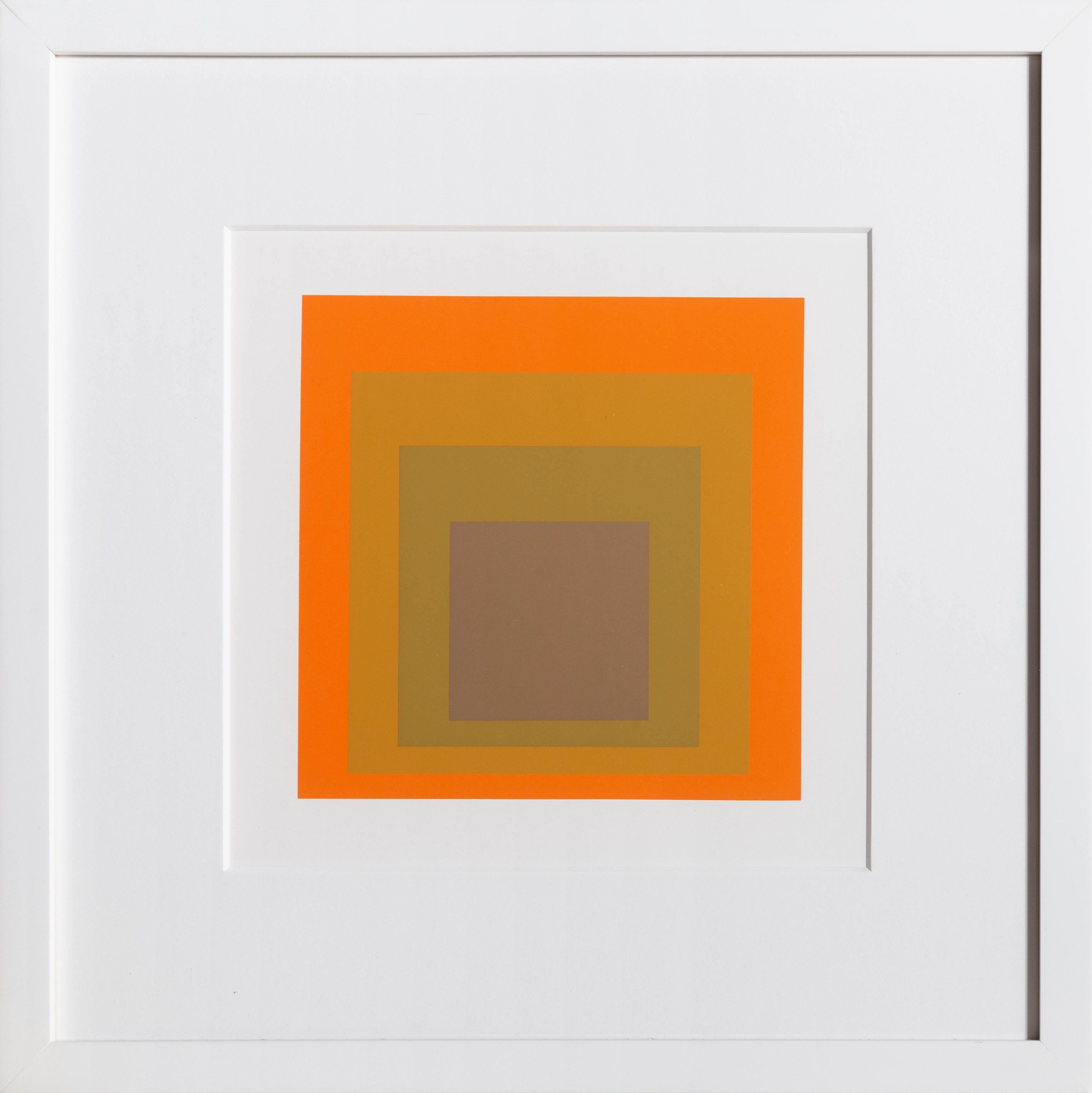 Josef Albers Abstract Print – Homage to the Square – P2, F19, I2