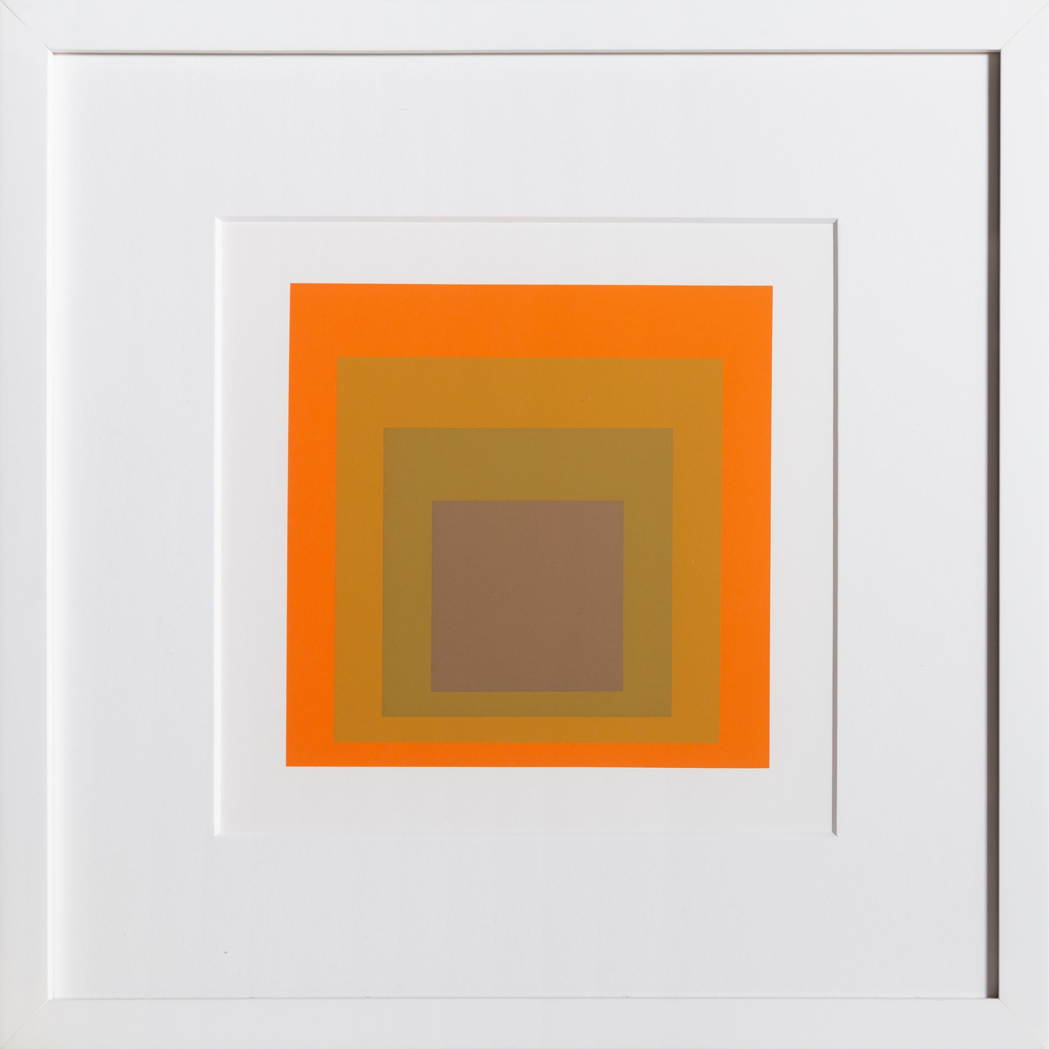 Homage to the Square - P2, F19, I2 - Geometric Screenprint by Josef Albers