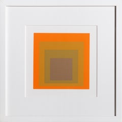 Homage to the Square - P2, F19, I2 - Geometric Screenprint by Josef Albers