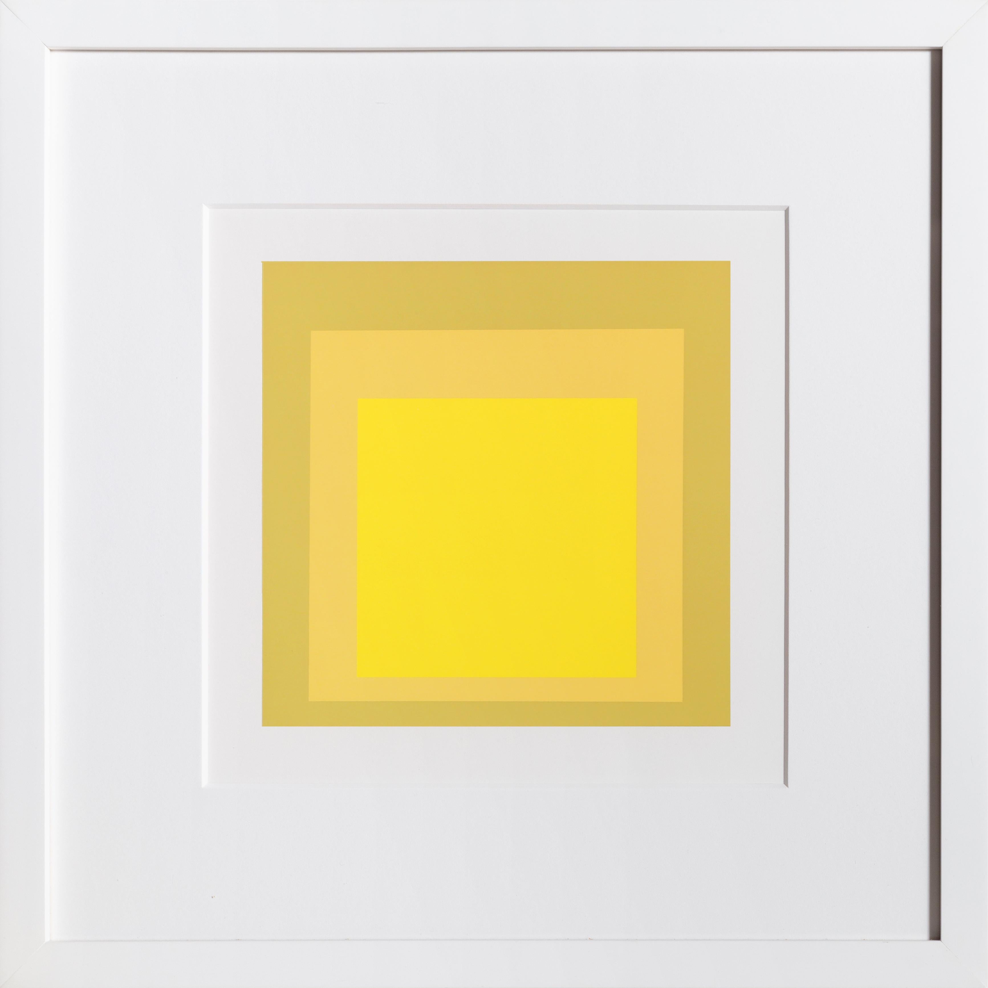 Josef Albers Abstract Print – Hommage an den Platz - P2, F24, I2