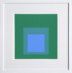 Homage to the Square - P2, F32, I1 - Geometric Screenprint by Josef Albers