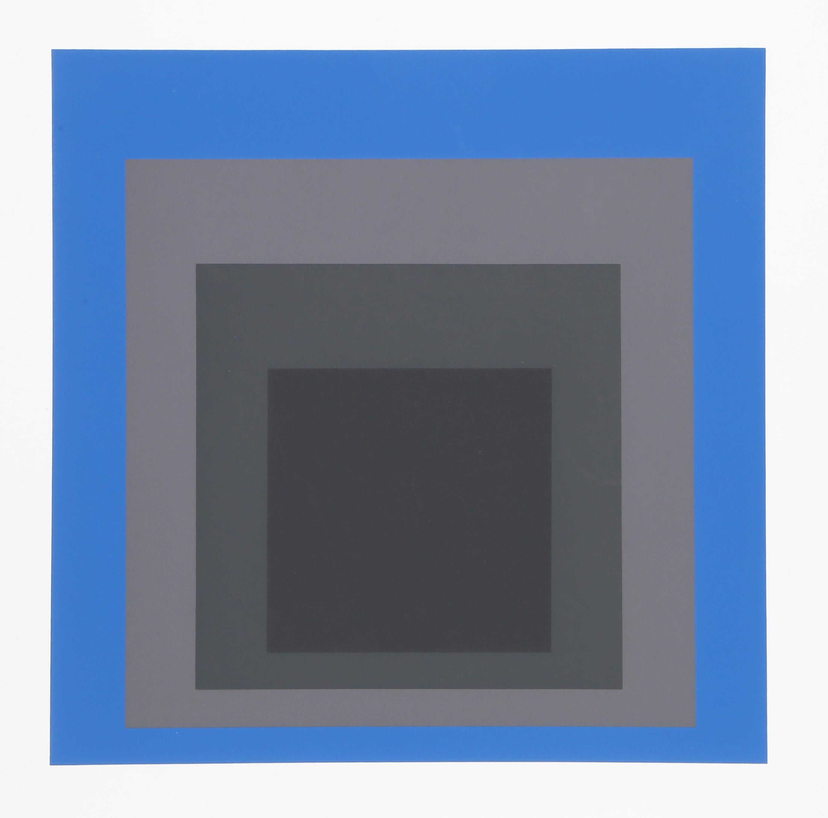 Homenaje al cuadrado - P2, F8, I1 - Serigrafía geométrica de Josef Albers en venta 1