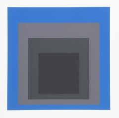 Homage to the Square - P2, F8, I1 - Geometric Screenprint by Josef Albers