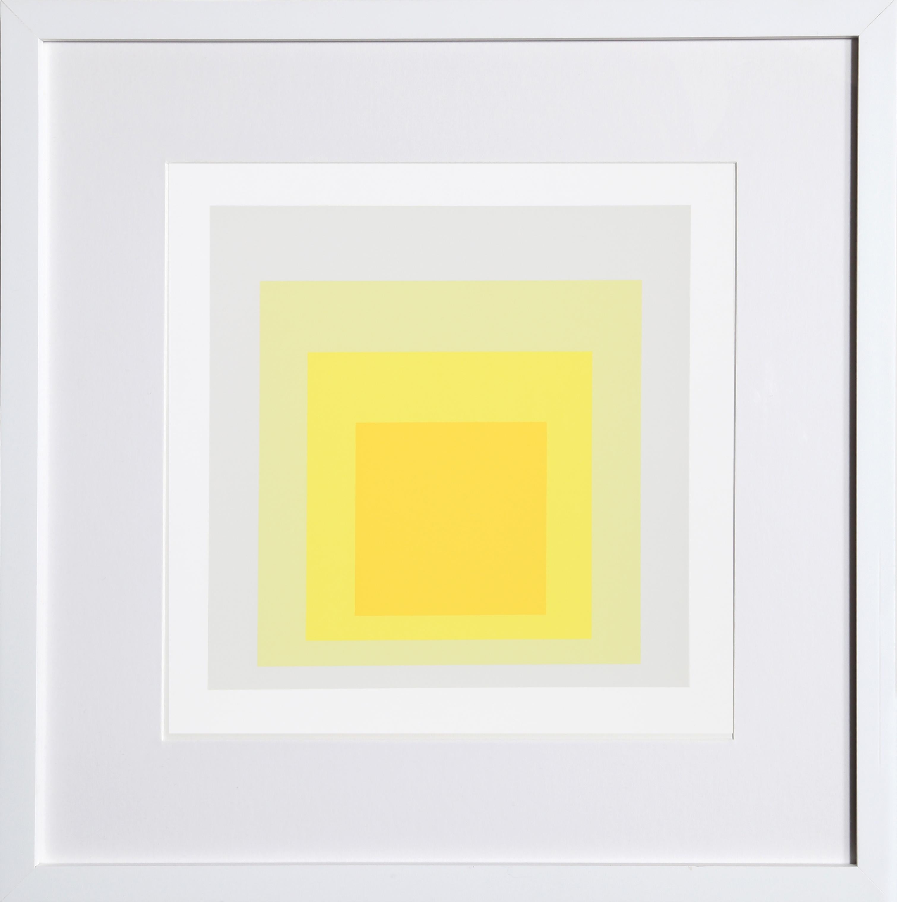 Homage to the Square - P2, F8, I2 - Geometric Screenprint by Josef Albers