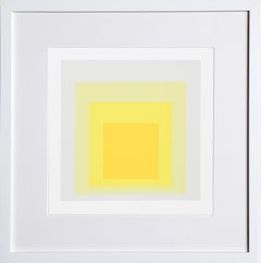 Homage to the Square - P2, F8, I2 - Geometric Screenprint by Josef Albers