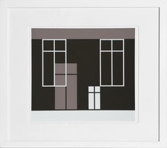 The Window - P1, F21, I2, Sérigraphie abstraite géométrique de Josef Albers