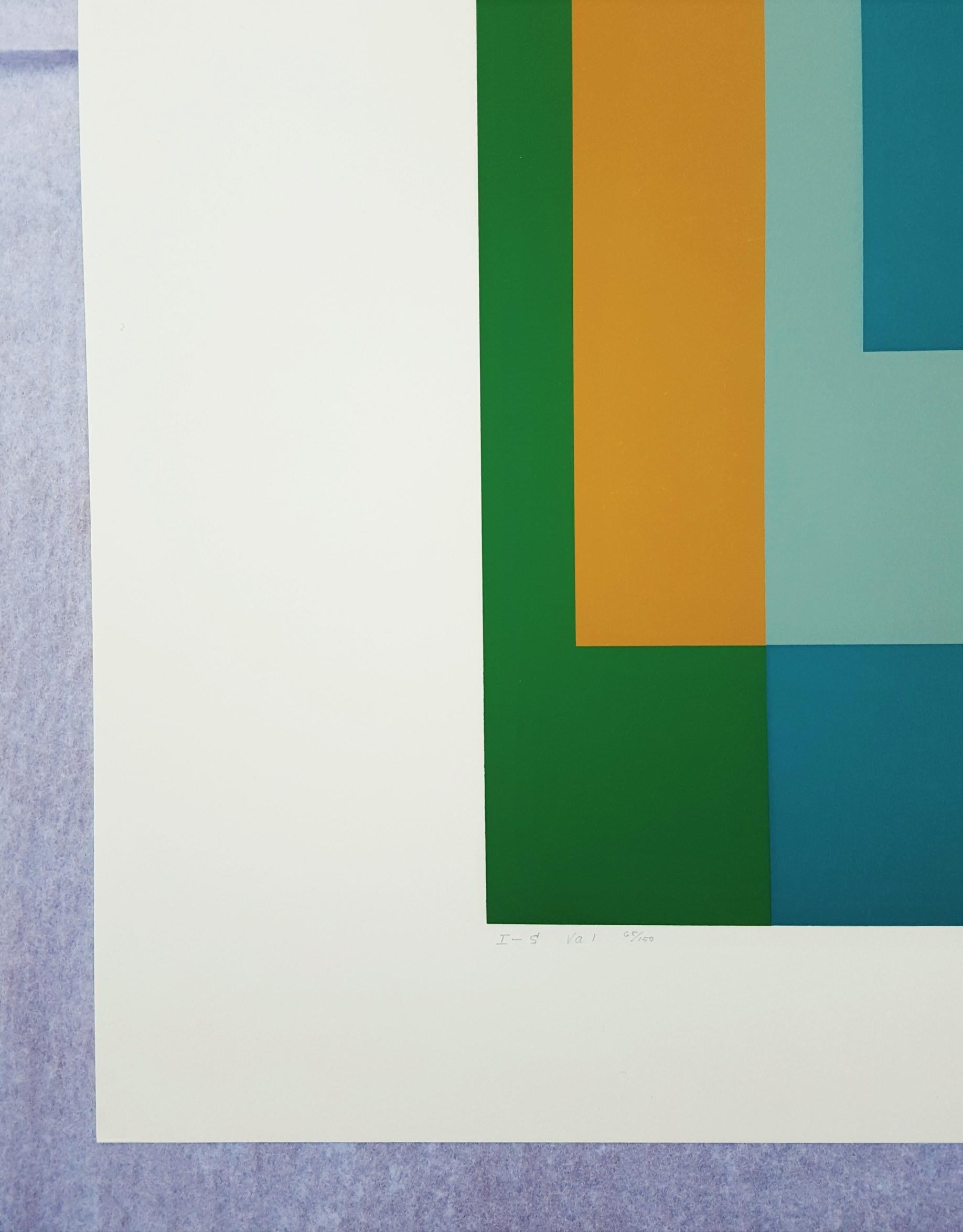 I-S Va I - Abstract Geometric Print by Josef Albers