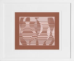 Vintage In the Water - P2, F22, I1, Abstract Screenprint by Josef Albers