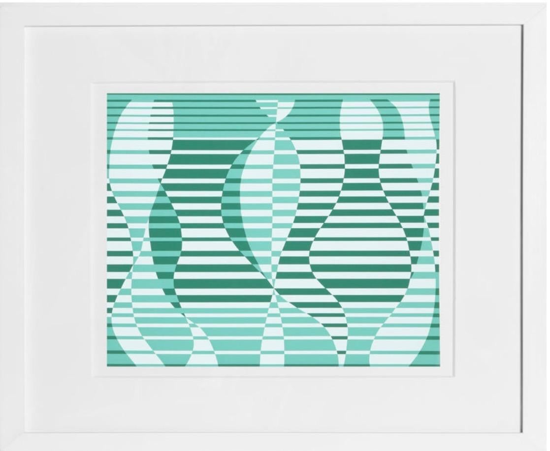 Josef Albers Abstract Print - IN THE WATER - PI-F2
