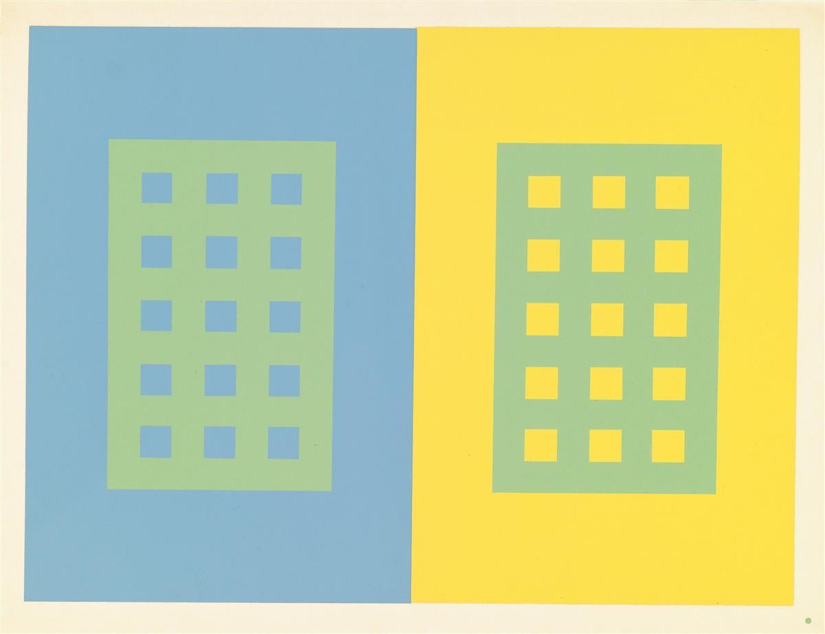 Interaction des couleurs - Print de Josef Albers